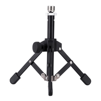 Andoer MS-12 Mini Pliable Table de Bureau Tripod Mic Microphone Titulaire Support