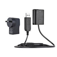 Andoer NP-FW50 Dummy Batterie + 5V 3A USB Câble adaptateur secteur avec prise de courant remplacement pour AC-PW20
