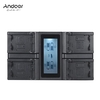 Andoer NP-FW50 NPFW50 Chargeur de batterie pour appareil photo numérique 4 canaux avec écran LCD pour Sony α7 α7R α7sII α7II α6500 A6300 α7RII NEX Series