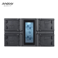 Andoer NP-FW50 NPFW50 Chargeur de batterie pour appareil photo numérique 4 canaux avec écran LCD pour Sony α7 α7R α7sII α7II α6500 A6300 α7RII NEX Series