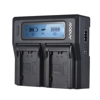 Andoer NP-FZ100 Chargeur de batterie pour appareil photo LCD double canal pour Sony A7III A9 A7RIII A7SIII