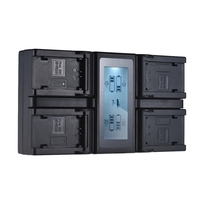 Andoer NP-FZ100 Chargeur de batterie pour appareil photo numérique LCD 4 canaux pour Sony A7III A9 A7RIII A7SIII