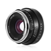Andoer Objectif à mise au point manuelle 25 mm F1.8 à grande ouverture compatible avec Fujifilm Fuji X-A1/X-A10/X-A2/X-A3/X-AT/X-M1/X-M2/X-T1/X-T10/ X-T2/X-T20/X-Pro1/X-Pro2/X-E1/X-E2/X-E2s Caméras sans miroir à monture FX