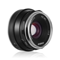 Andoer Objectif à mise au point manuelle 35 mm F1.6 à grande ouverture compatible avec Fujifilm Fuji X-A1/X-A10/X-A2/X-A3/X-AT/X-M1/X-M2/X-T1/X-T10/ X-T2/X-T20/X-Pro1/X-Pro2/X-E1/X-E2/X-E2s Caméras sans miroir à monture FX