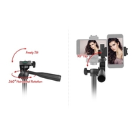 Andoer Phone Kit vidéo Vlog avec trépied réglable en hauteur avec microphone à sabot froid