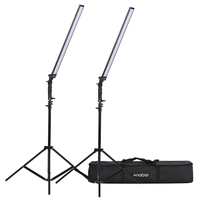 Andoer Photographie Studio LED Éclairage Kit Dimmable LED Vidéo Lumière