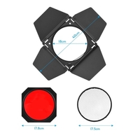 Andoer Photography Kit de porte de grange lumineuse avec grille en nid d
