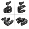 Andoer Pince à crabe Clip Super Clamp avec trou de vis 1/4" et 3/8"