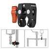 Andoer Pince à crabe Clip Super Clamp avec trou de vis 1/4" et 3/8"