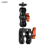 Andoer Pince multifonctionnelle Pince à montage sur boule Bras de friction articulé Super pince avec vis 1/4 pouce pour moniteur GPS LED Lampe vidéo Flash Microphone