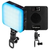 Andoer Pocket RGB Fill Light LED Video Light Clip-on Video Conference Light CRI95 + 2600K-6000K Dimmable Built-in Battery with LED Display Magnetic Backside U-Shape Screen Clip for Vlog Live Streaming Online Education Meeting