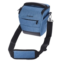 Andoer Portable DSLR appareil photo sac à bandoulière élégant Polyester étui pour appareil photo pour 1 appareil photo 1 objectif et petits accessoires pour Canon Nikon Sony Fujifilm Olympus Panasonic