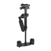 Andoer Professional Handheld Stabilisateur pour nacelle avec plaque de dégagement rapide Vis 1/4 pouce pour caméscopes DSLR DV Caméscopes GoPro Max. Capacité de charge 1.5KG