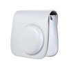 Andoer PU étui pour appareil photo instantané sac avec sangle accessoire de remplacement pour Fujifilm Instax Mini 9/8/8 +/8 s Smokey White