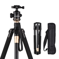 Andoer Q999 158 cm/62in trépied de photographie portable support monopode en alliage d