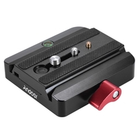 Andoer Rapid Connect Adapter Quick Release Plate coulissante pour trépied Manfrotto 577 Remplacement