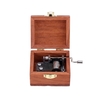 Andoer Rétro Bois de Musique Box Manivelle Boîte à Musique Exécution Exquise 4 Patterns pour l