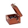 Andoer Rétro Bois de Musique Box Manivelle Boîte à Musique Exécution Exquise 4 Patterns pour l