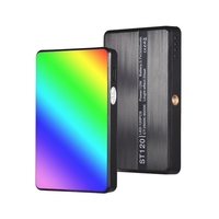 Andoer ST120 Pocket LED Video Light Rechargeable Fill Light 2500K-9000K Température bicolore Dimmable CRI95+ avec diffuseur en silicone 6pcs Filtres de couleur pour Vlog Live Streaming Photographie de produits