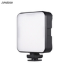 Andoer ST81 Pocket Rechargeable LED Video Light Photography Fill Light 2500K-9000K Température bicolore Dimmable CRI95+ avec 3 supports de chaussures froides pour la photographie de produits en streaming en direct Vlog