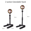 Andoer Sunset Light Projection lampe veilleuse projecteur avec support réglable USB alimentation pour intérieur famille Festival décoration Photo vidéo