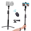 Andoer Support de trépied extensible Selfie Stick 54 pouces Alliage d