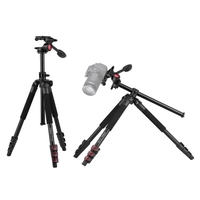 Andoer TTT-007 Trépied vidéo extensible pour appareil photo en alliage d