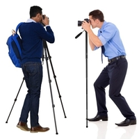 Andoer TTT-009 168CM/66.14 pouces trépied de photographie portable monopode appareil photo support de trépied horizontal