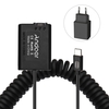 Andoer type-c NP-FW50 batterie factice coupleur cc 20W PD adaptateur remplacement pour Sony A7S2 A7S A7 II R RII A7M2 A6000 A6300 A6500 A7000