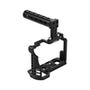 Andoer Video Camera Cage + Top Handle Kit Alloy Aluminium with Cold Shoe Mount 1/4 Inch & 3/8 Inch Screw Holes Compatible with Sony A7R4 A7R IV