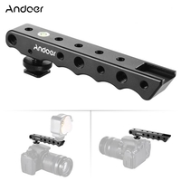 Andoer Video Top Handle Handgrip Stabilizing Grip avec chaussure froide + Niveau Bubble pour Canon Nikon Caméra Sony DSLR Caméscope