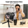 Andoer Video Vlog Trépied de table avec support pour téléphone Charge utile 5KG Pivotant à 360 ° Pli à 90 ° Ajustement pour la réalisation de vidéos sur smartphone