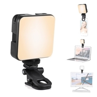 Andoer W64 Mini-clip-on LED Lumière vidéo de plein de téléphone mobile