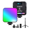 Andoer W64RGB Pocket RGB LED Kit de lumière vidéo éclairage de conférence vidéo