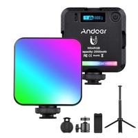 Andoer W64RGB Pocket RGB LED Kit de lumière vidéo éclairage de conférence vidéo