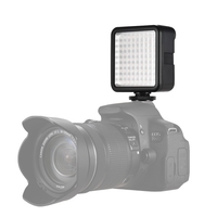 Andoer W81 Mini Interlock Camera Panneau LED 6, 5 W Dimmable 6000K Lampe vidéo pour caméscope avec adaptateur pour sabot de montage pour DJI Ronin-S OSMO Mobile 2 Stabilisateur Zhiyun Smooth 4 Gimbal pour Canon Nikon Sony DSLR