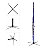 Andoer Western Concert Titulaire Flûte Trépied avec 4 Pattes de Métal détachable Portable Pliable