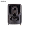 Andoer Wildlife Camera Trial Camera FHD 1080P 120° Grand Angle 0.8s Déclenchement IR Vision Nocturne IP54 Étanche 32 Go Mémoire Externe avec 1/4 Interface