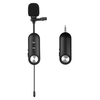 Andoer Wireless Lavalier Lapel Mic Système de microphone à pince rechargeable avec conduction du bruit 20 mètres de longue distance de travail Compatible avec les téléphones et l