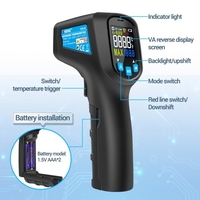 ANENG -50 ~ 600 ℃ Thermomètre infrarouge numérique portable Thermomètre infrarouge LCD numérique sans contact Thermomètre infrarouge industriel IR Testeur de température Pyromètre avec émissivité réglable