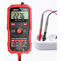 ANENG 8340 Multimètre numérique intelligent Reconnaissance automatique 1999 Compte Voltmètre Stylo de test électrique avec écran de rétro-éclairage Lampe de poche NCV Induction AC DC Tension Résistance Point d