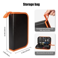 ANENG SL103 16pcs Mini fer à souder électrique avec affichage numérique LCD 180 ℃ ~ 500 ℃ température réglable 60W Kit de fer à souder intelligent avec stylo de test multimètre extracteur d