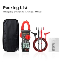 ANENG ST181 4000 comptes Pince ampèremétrique numérique AC 400A Multimètre de plage automatique avec rétroéclairage Voltmètre Pince Jauge NCV Pince de test Ampèremètre Testeur universel de mesure Capacité de mesure / Diode / Courant AC / Tension