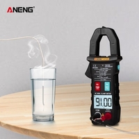 ANENG ST205 4000 compte gamme automatique complète intelligente True RMS multimètre numérique pince multimètre tension AC / DC résistance tension NCV gamme automatique lampe de poche avec mesure de la température