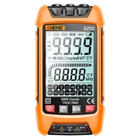 ANENG SZ02 Smart Digital Multimeter Auto Range 9999 Compte NV Compteur universel de poche Voltmètre multifonctionnel Ampèremètre avec lampe de poche à rétroéclairage Tension CA/CC et capacité de résistance au courant Mesure de la température Fré
