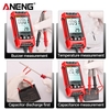 ANENG SZ02 Smart Digital Multimeter Auto Range 9999 Compte NV Compteur universel de poche Voltmètre multifonctionnel Ampèremètre avec lampe de poche à rétroéclairage Tension CA/CC et capacité de résistance au courant Mesure de la température Fré