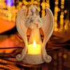 Ange Bougeoir Ange Figurines Photophore Bougeoir Commémorer Anges Chandelier pour La Maison Décoration Fête Mémorial Hommage Souvenir Funérailles