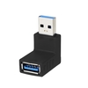 Angle droit USB3.0 AM vers AF L Shape adaptateur convertisseur USB 3.0 A mâle vers A femelle 90 Angle Plug Up