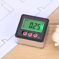 Angle horizontal Compteur numérique Inclinomètre numérique Boîte de niveau électronique Base magnétique Outils de mesure Bleu
