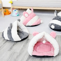 Animaux Chat Chien Doux Réchauffant Nid Lit De Chenil Cave Cave Sac De Couchage Tapis De Protection Tapis Animaux d